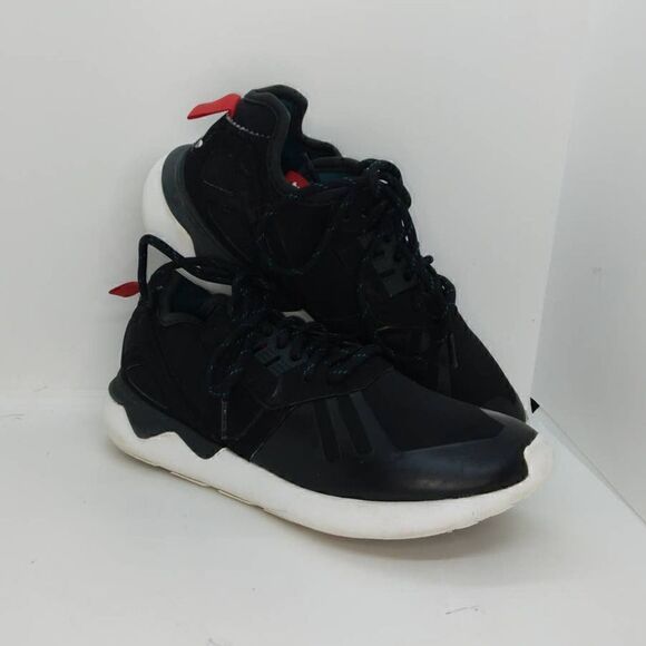 Adidas Tubular Runner Men's Pre-owned Black Weaver Running Sneakers - sz. 8 - Picture 1 of 6